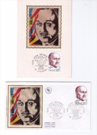 Lot De 3 Documents Philatéliques Premier Jour, Jean Monnet (1888-1979), Europe, Traité De Rome, 1980 - Europese Instellingen