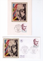 Lot De 3 Documents Philatéliques Premier Jour, Jean Monnet (1888-1979), Europe, Traité De Rome, 1980 - EU-Organe