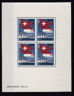 Schweiz Soldatenmarken 1939/40 Armeekorps Stab 2 Block * Ungebraucht - Viñetas