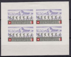 Schweiz Soldatenmarken 1939/40 Infanterie Block "Geb.Füs.Bat.89" * Falz - Vignetten