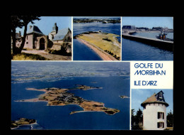 56 - GOLFE DU MORBIHAN - ILE D´ARZ - Vue Aérienne - Multi Vues - Ile D'Arz