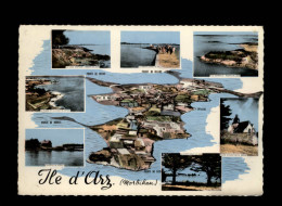 56 - GOLFE DU MORBIHAN - ILE D´ARZ - Vue Aérienne - Multi Vues - Ile D'Arz