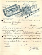 Factuur Facture Brief Lettre  - Cartonnage Higuez & Stoquart - La Bouverie - Bernissart 1947 - 1900 – 1949