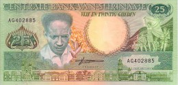 SURINAM  25 Gulden  Daté Du 09-01-1988   Pick 132 B        ***** BILLET  NEUF ***** - Suriname