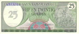 SURINAM  25 Gulden  Daté Du 01-11-1985   Pick 127 B        ***** BILLET  NEUF ***** - Surinam