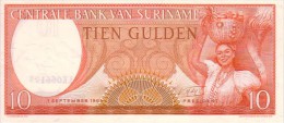 SURINAM  10 Gulden  Daté Du 01-09-1963   Pick 121       ***** BILLET  NEUF ***** - Suriname