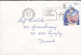 Great Britain Deluxe WARRINGTON-CHESHIRE 1982 Cover To LYNGBY Denmark Europa CEPT Clown Clowne Zirkus Circus Stamp - Storia Postale