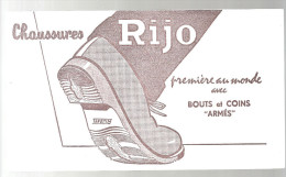 Buvard Rijo Chaussures Rijo Première Au Monde Avec Bouts Et Coins "armés" Des Années 1960 - Chaussures