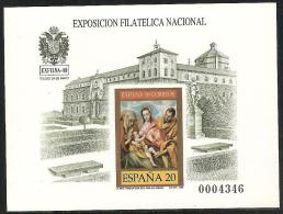 1989-PRUEBA Nº 19-MENOR DE 20.000-EXFILNA'89.TOLEDO. SAGRADA FAMILIA DE EL GRECO-NUEVO - Proofs & Reprints