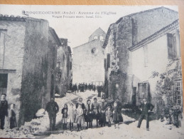 CPA Roquecourbe.Aude.Avenue De L'église. Edit.Vergne François.Belle Animation - Autres & Non Classés