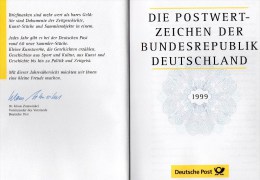 Minister-Jahrbuch BRD 1999 Mit Alpen-Hologramm 2046+SD 22 ** 160€+Jahres-Set Deutschland 2027-2086 Year-set Book Germany - Sammlungen