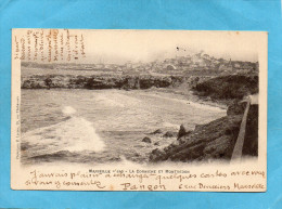 MARSEILLE -la Corniche Et Montredon  -a Voyagé En 1902-edition Lacour - Südbezirke, Mazargues, Bonneveine, Pointe Rouge, Calanque-Felsen