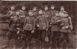 Carte Postale Photo Militaire Allemand HAGUENAU (Bas-Rhin) Groupe Soldats 1916-Briefstempel -Stempel-Tampon Preussen - Haguenau