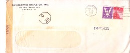 United States Of America 1944 Cover Posted From Chicago To India With Censor Marking - Cartas & Documentos