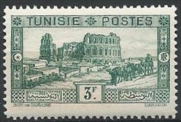 TUNISIE - 3 F. Vert De 1931-33 Neuf - Unused Stamps