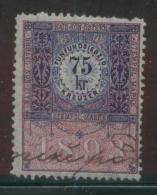 AUSTRIA ALLEGORIES 1893 75KR BLUE & ROSE PERF 11,50 X 11.50 BAREFOOT 391 - Fiscale Zegels