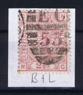 Great Britain SG  141 Plate 14 Used  Yv 56 1873 PERFIN B + L - Used Stamps