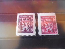 TIMBRE DE TCHECOSLOVAQUIE YVERT N° 11.12** - Timbres De Service