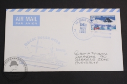 November 4, 1991 Air Mail Cover - US Coast Guard - USCGC Polar Star Postmarks  - US Airmail 1961 Antarctic Treary Stamp - Barcos Polares Y Rompehielos