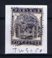 Great Britain SG  169 Used 1880   PERFIN   TWS & CO - Usados