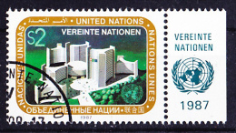 UN Wien Vienna Vienne - City (MiNr 73 Mit TAB) 1987 -  Gest. Used. Obl.. - Gebraucht