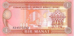 TURMENISTAN     1 Manat   Emission De 1993    Pick 1      ***** BILLET  NEUF ***** - Turkménistan