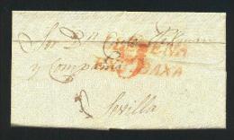 1837.- VILLAGARCIA A SEVILLA - ...-1850 Prephilately