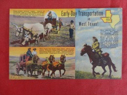 Early  Day Transportation In West Texas   Not Mailed      Ref 1241 - Other & Unclassified