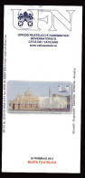 Vaticano °-X- 2013 -  Storia Postale - Bollettino Ufficiale - Busta Filatelica - Cartas & Documentos