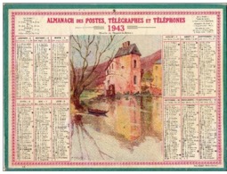 Almanach Des Postes Et Télégraphes 1943 - Moulin De Nogent Le Rotrou - Département Aude - - Grossformat : 1941-60