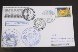 March 10, 1995 Topic Cover - B.I.O. Hesperides A-33, Spanish Army, Antarctic Base Juan Carlos I Postmarks - Dalí Stamp - Polar Explorers & Famous People