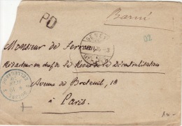Suisse- Genève -CAD- Par Bellegarde Pour Paris -Enveloppe- PD -1870 - Brieven En Documenten