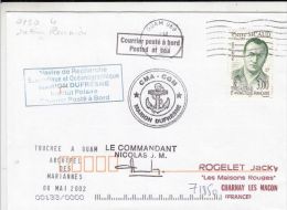 MARION DUFRESNE, POLAR RESEARCH SHIP, SPECIAL POSTMARKS ON COVER, 2002, T.A.A.F. - Navires & Brise-glace