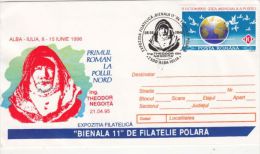 NORTH POLE EXPEDITION, THEODOR NEGOITA, SPECIAL COVER, 1995, ROMANIA - Arktis Expeditionen