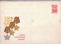 RUSSIAN ARMY, MEDALS, COVER STATIONERY, ENTIER POSTAL, 1966, RUSSIA - 1960-69