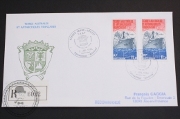 July 2, 1984 Cover -The French Southern And Antarctic Lands Stamps & Alfred Faure -Crozet Albatros Patrol Ship Postm - Polareshiffe & Eisbrecher