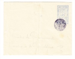 1913 - Ganzsachen Brief 1 Pia Schwarz Stempel "Iskece Telegraf Ve Posta Merkez-i Muvakkatasi"  Hellas PE12 - Cartas & Documentos
