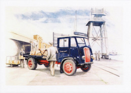 Postcard Automotive Art Thornycroft Lorry On Company Business Dock - Transporter & LKW