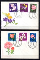Pologne 1964, FDC, Les Fleurs, 1394 /1405  Flowers  Blümen - Cartas & Documentos