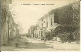 CPA  SARRIANS, Avenue Notre Dame  9371 - Sarrians