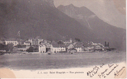 CPA Saint Gingolph - Vue Générale - Bureau De Poste Ambulant Le Bouveret-Bellegarde - 1904 (1701) - VS Valais