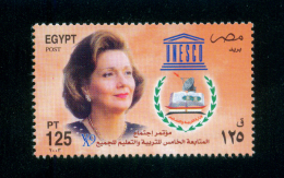 EGYPT / 2003 / SUZANNE MUBARAK / UNESCO / DISH / BOOK / CDS / MNH / VF - Neufs