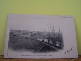 CHATEAUVILLAIN (HAUTE MARNE) VUE GENERALE, PRISE SUR L´AUJON. - Chateauvillain