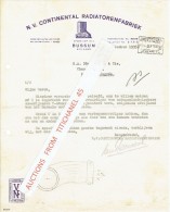 Brief 1935 AMSTERDAM - CONTINENTAL RADIATORENFABRIEK - Nederland