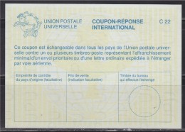 = Coupon Réponse International, Union Postale Universelle, Non Daté Coin Bas Gauche, C22 - Antwoordbons