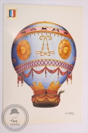 Air Balloon Illustrated Postcard - French Globe 1785 - From The Collection: The Conquest Of Space By De La Maria - Balloons