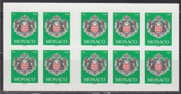 = Monaco Carnet Blason N°14 (10 Timbres 2502) ITVF 2005, Autocollant - Booklets