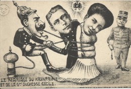 ILLUSTRATEUR   -  MILLE - POLITIQUE SATIRIQUE -  LE MARIAGE DU KRONPRINZ ET DE LA GDE DUCHESSE CECILE - Mille