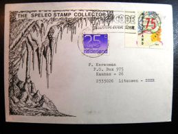 Cover Sent From Nederland To Lithuania On 1990 Map Limburg The Speleo Stamp Collector - Covers & Documents