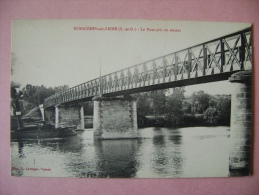 CP  BONNIERES SUR SEINE   LE PONT PRIS EN AMONT - Bonnieres Sur Seine